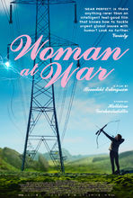Plakat filmu Kobieta idzie na wojnę