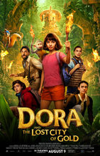 Plakat filmu Dora i miasto złota