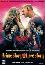 Movie poster Krime story. Love story