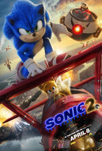 Plakat filmu Sonic 2. Szybki jak błyskawica