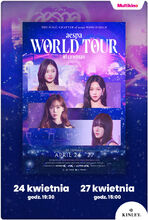 Movie poster aespa: WORLD TOUR in cinemas