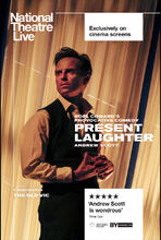 Plakat filmu NT Live: Present laughter z Andrew Scottem