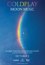 Plakat filmu Coldplay Moon Music Global Theatrical Listening Event w Helios na Scenie